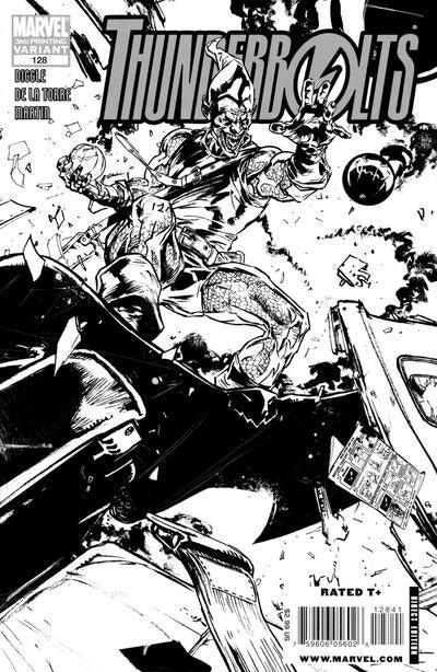 THUNDERBOLTS #128 3RD PTG DE LA TORRE SKETCH VAR - Kings Comics