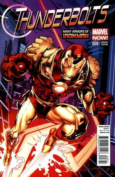 THUNDERBOLTS VOL 2 #8 IRON MAN MANY ARMORS STROMAN VAR NOW