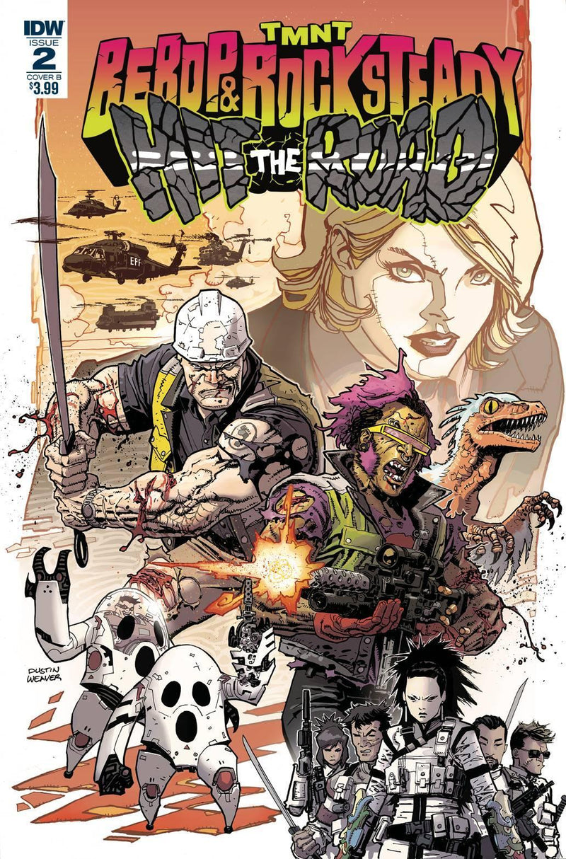 TMNT BEBOP ROCKSTEADY HIT THE ROAD #2 CVR B WEAVER