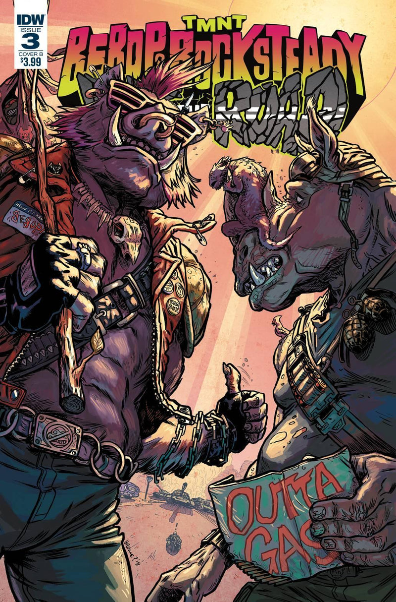 TMNT BEBOP ROCKSTEADY HIT THE ROAD #3 CVR B BROWNE