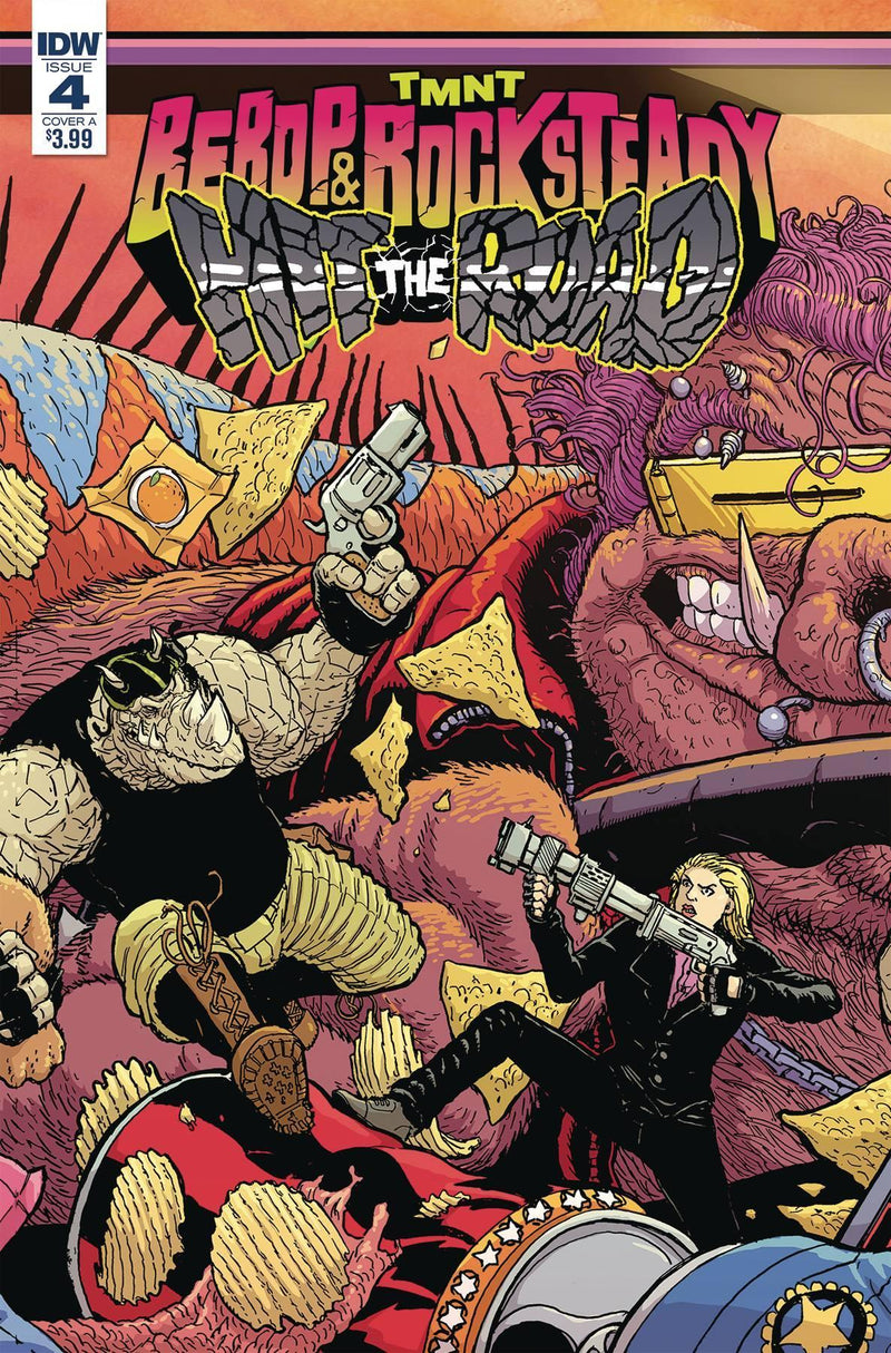 TMNT BEBOP ROCKSTEADY HIT THE ROAD #4 CVR A PITARRA
