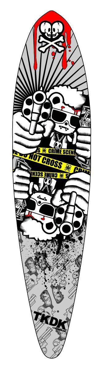 TOKIDOKI CRIME SCENE LONGBOARD DECK - Kings Comics