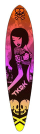 TOKIDOKI SUNSET LONGBOARD DECK