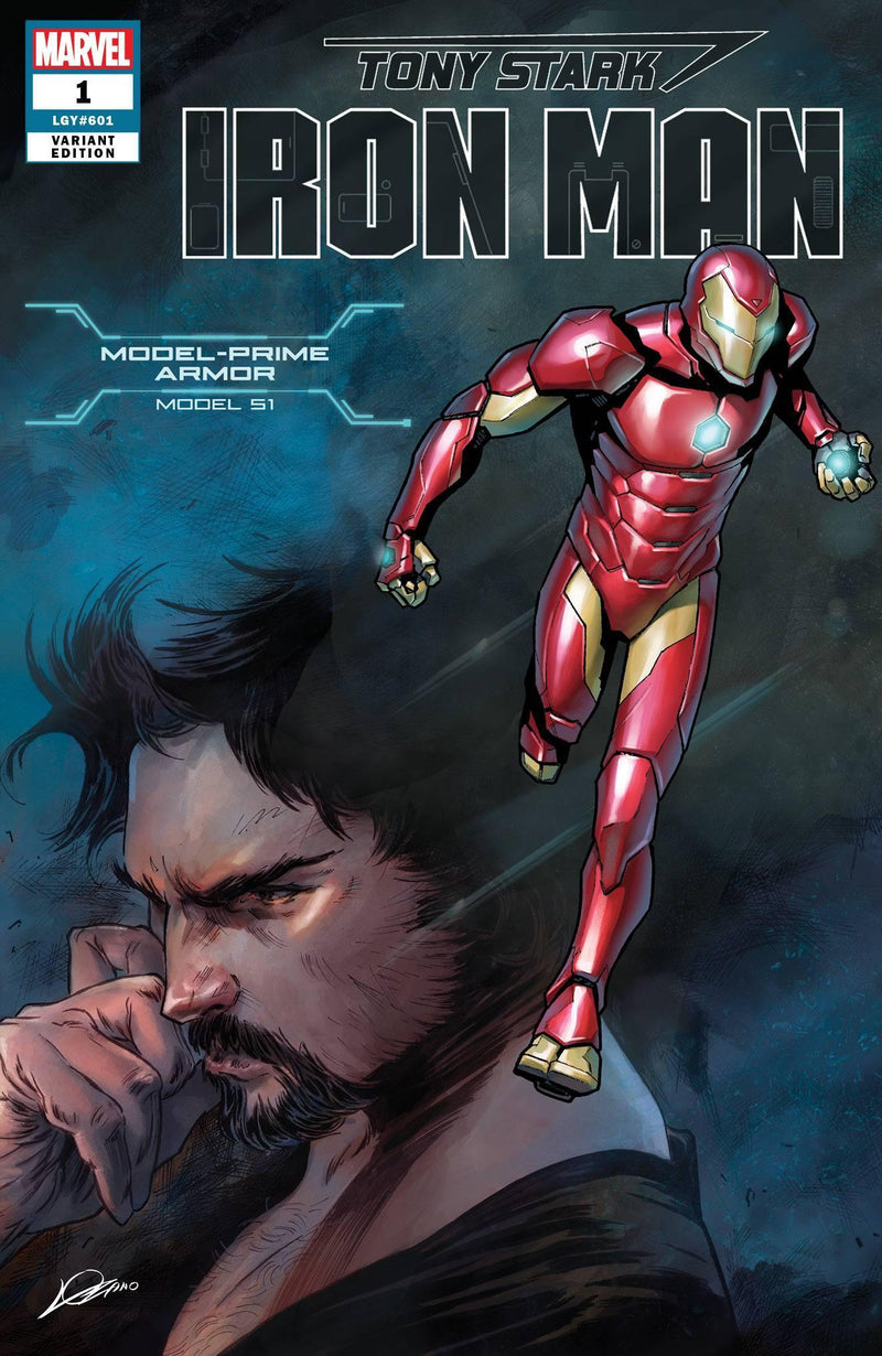 TONY STARK IRON MAN (2018) #1 MARQUEZ ARMOR VAR