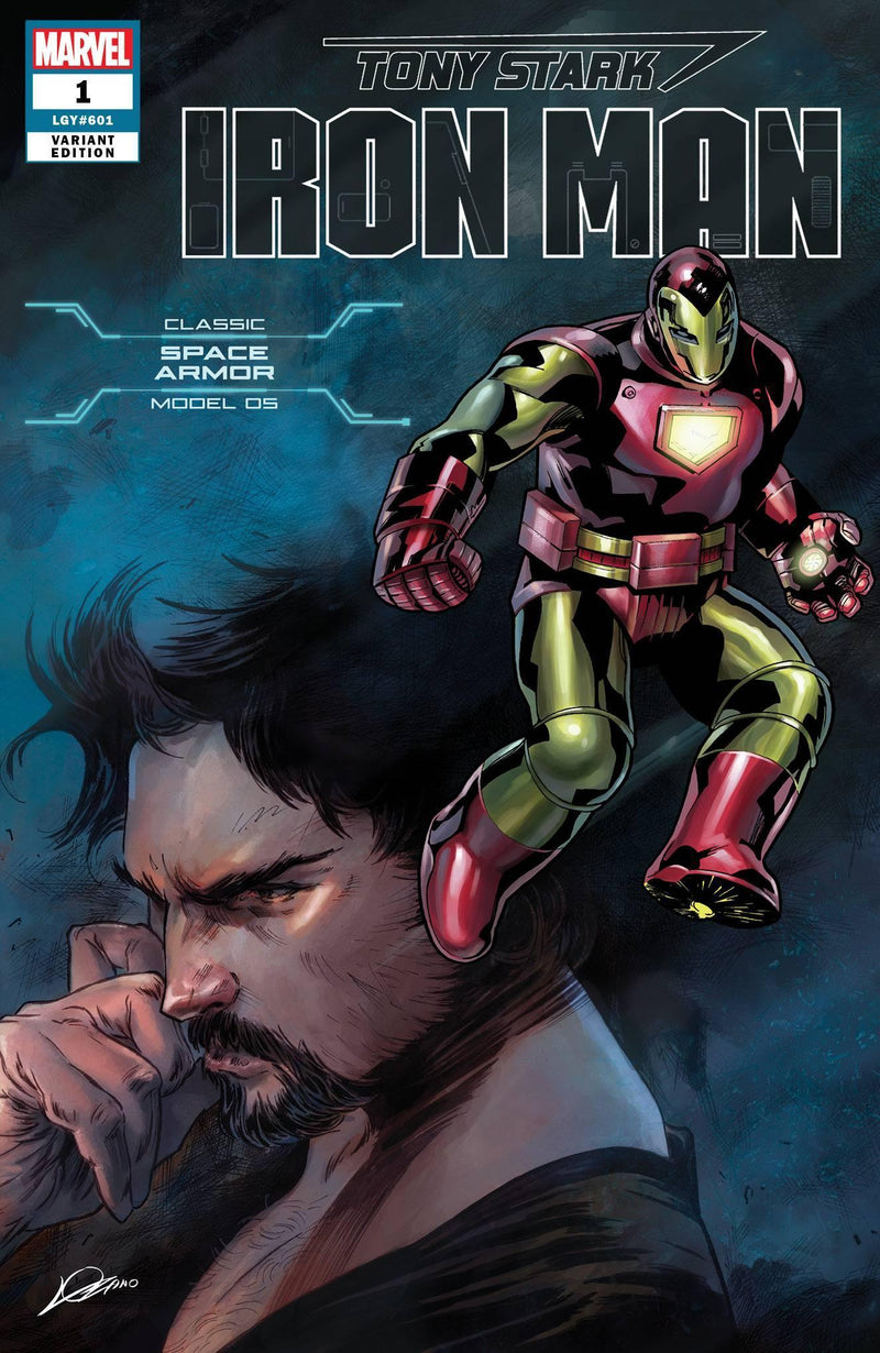 TONY STARK IRON MAN (2018) #1 SPACE ARMOR VAR