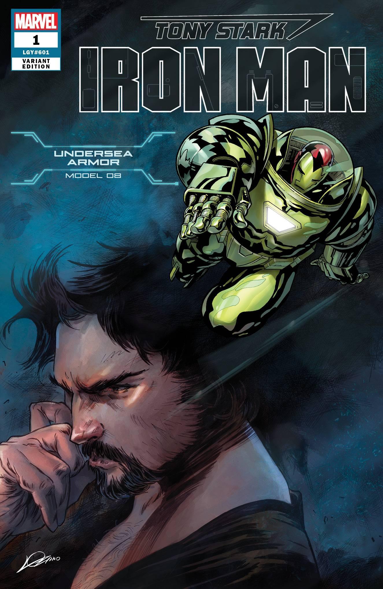 TONY STARK IRON MAN #1 UNDERSEA ARMOR VAR - Kings Comics