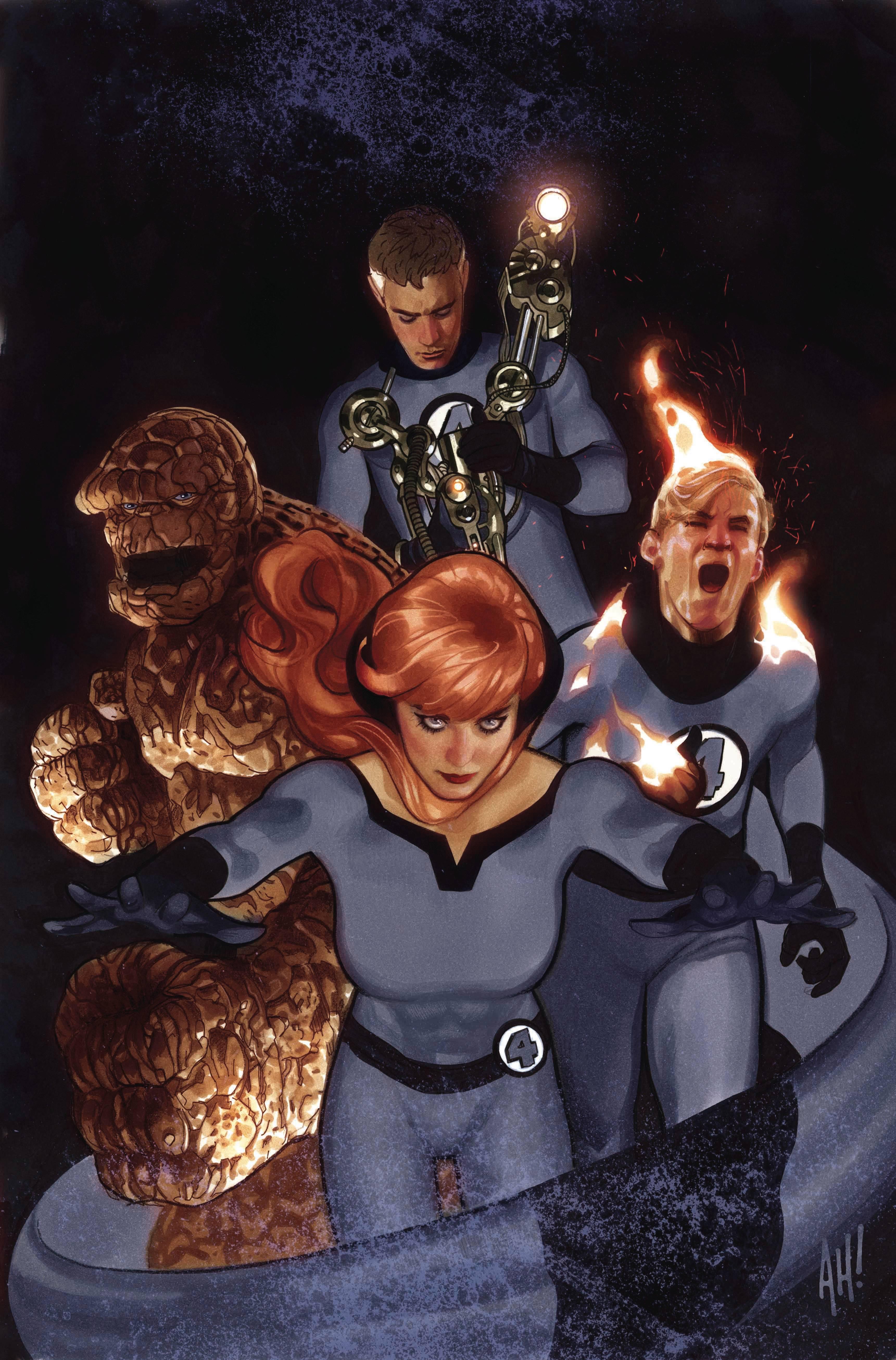 TONY STARK IRON MAN #3 HUGHES RETURN OF FANTASTIC FOUR VAR - Kings Comics