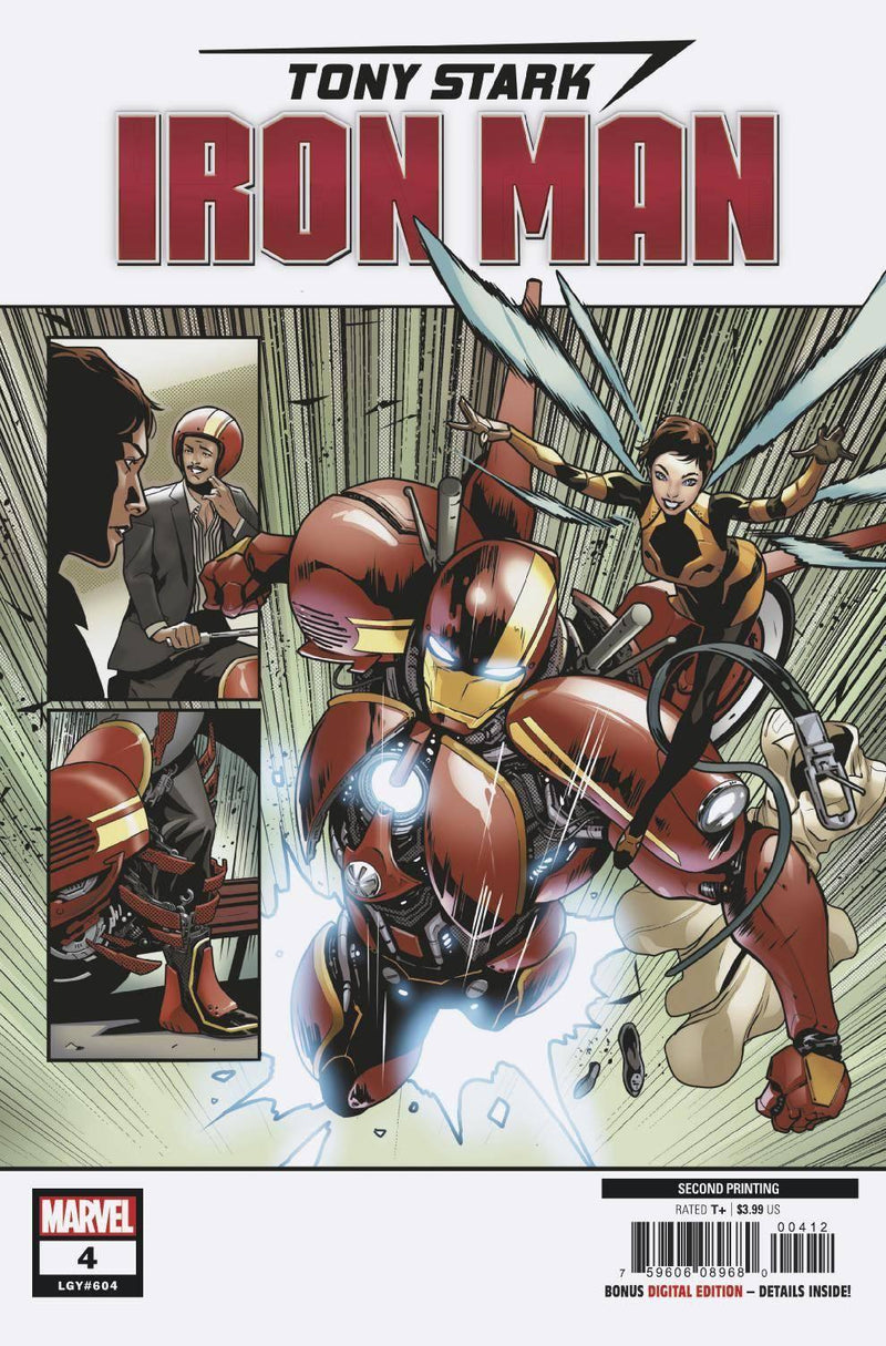 TONY STARK IRON MAN (2018) #4 2ND PTG SCHITI VAR