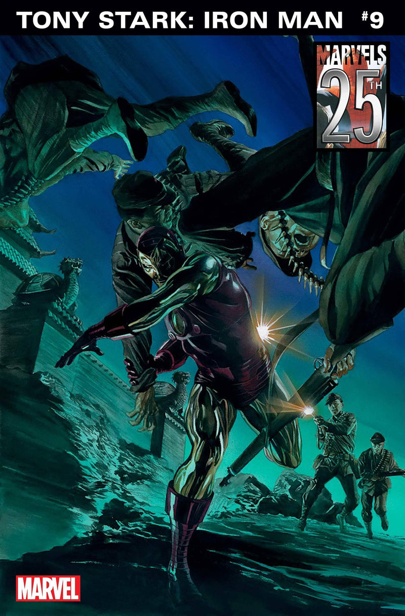 TONY STARK IRON MAN (2018) #9 ALEX ROSS MARVELS 25TH VAR