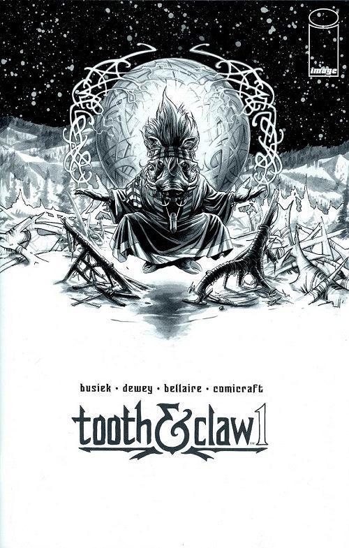 TOOTH & CLAW #1 CVR B B&W VAR - Kings Comics