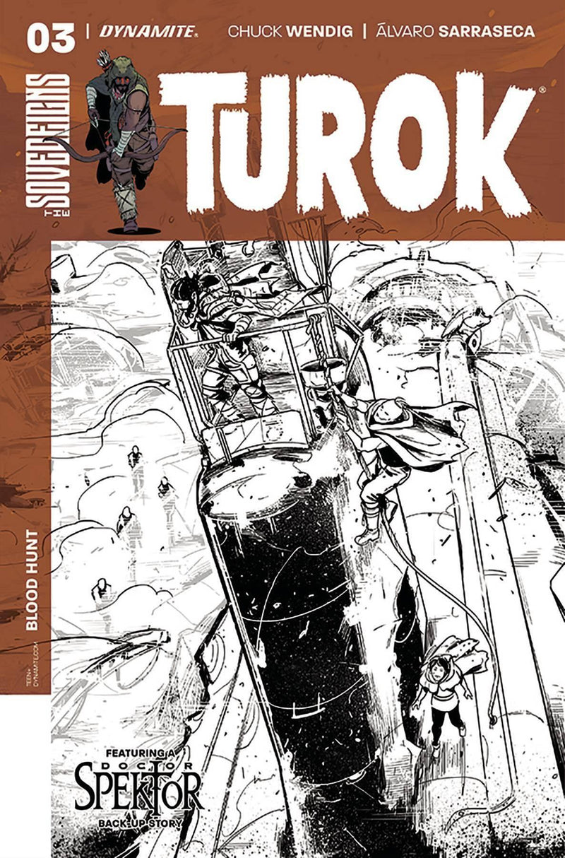 TUROK VOL 3 #3 CVR C 10 COPY SARRASECA B&W INCV