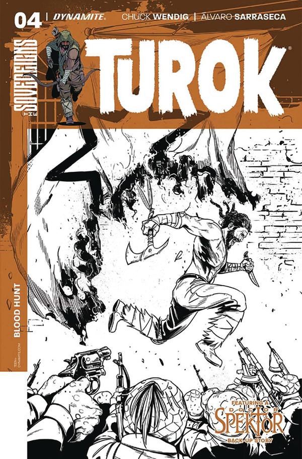 TUROK VOL 3 #4 CVR C 10 COPY SARRASECA B&W INCV