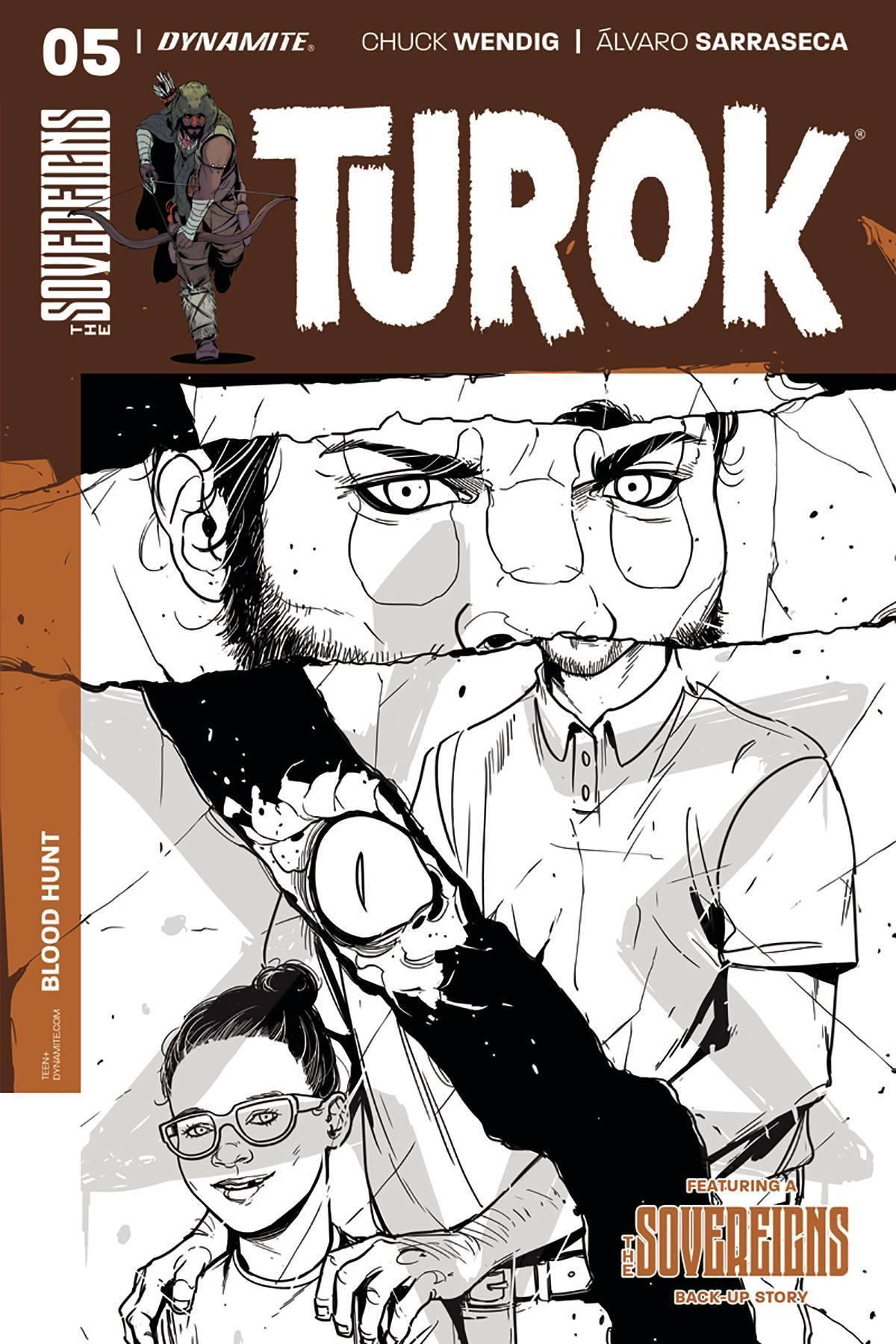 TUROK VOL 3 #5 CVR C 10 COPY SARRASECA B&W INCV - Kings Comics