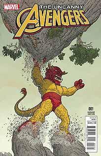 UNCANNY AVENGERS (2015) #1 DARROW KIRBY MONSTER VAR