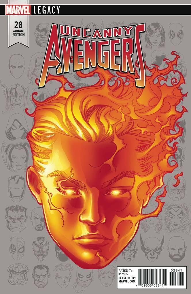 UNCANNY AVENGERS (2015) #28 MCKONE LEGACY HEADSHOT VAR LEG