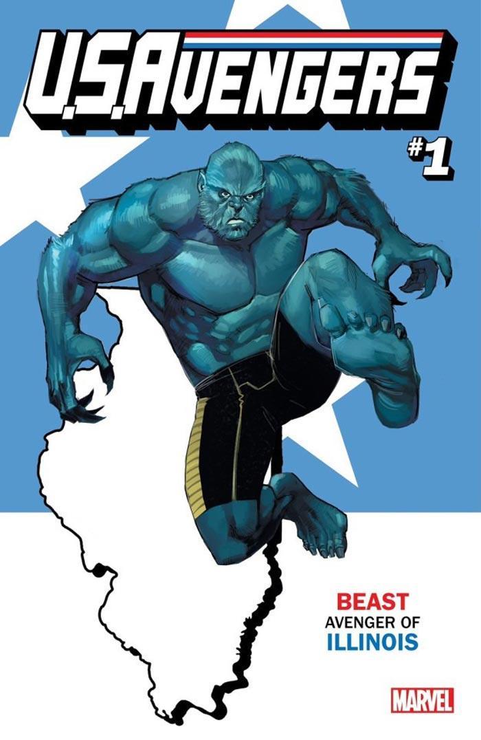 US AVENGERS #1 REIS ILLINOIS STATE VAR NOW