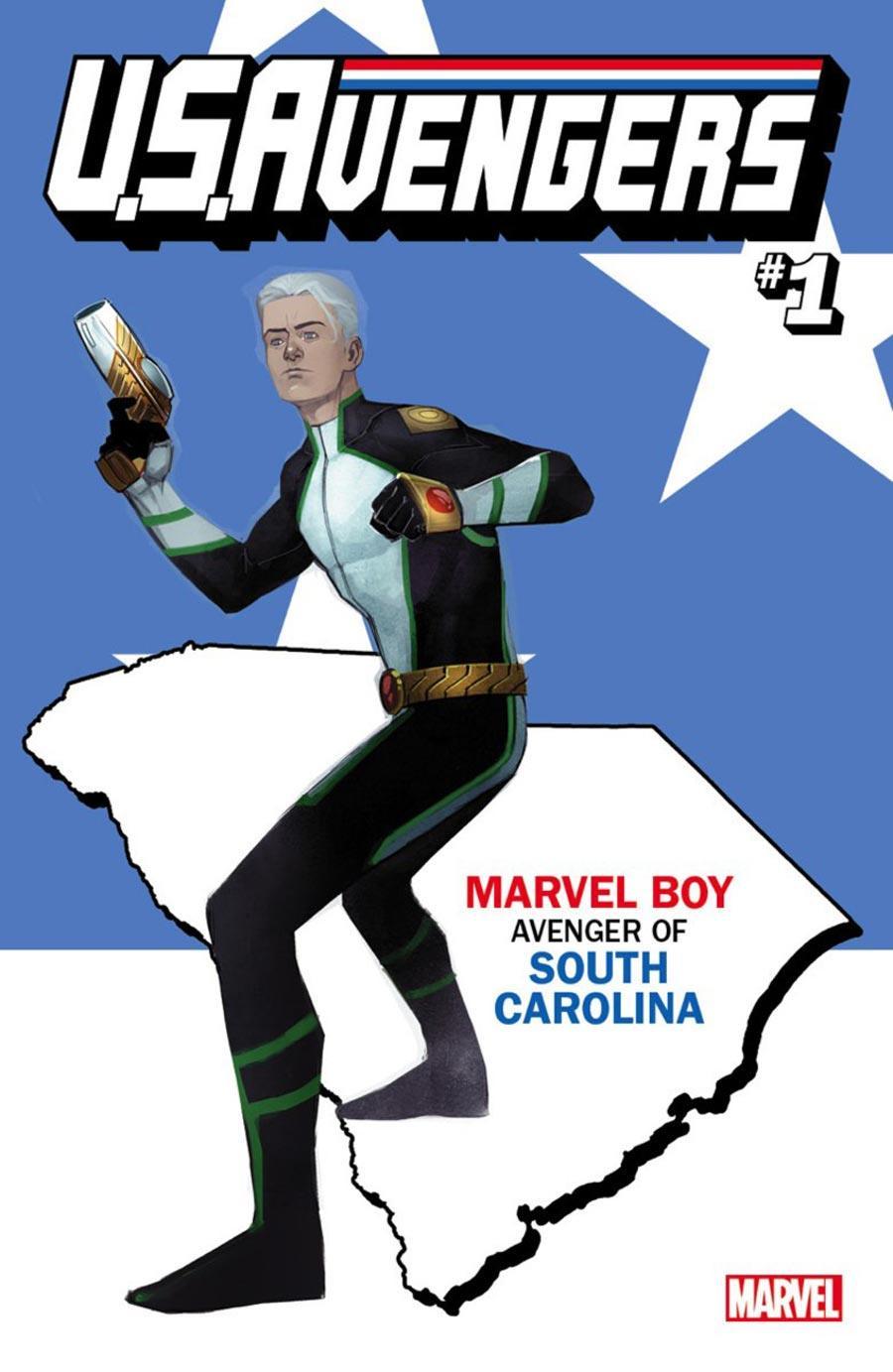 US AVENGERS #1 REIS SOUTH CAROLINA STATE VAR NOW - Kings Comics