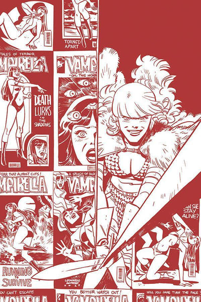 VAMPIRELLA RED SONJA #2 11 COPY ROMERO BELLAIRE B&W TINT VIR