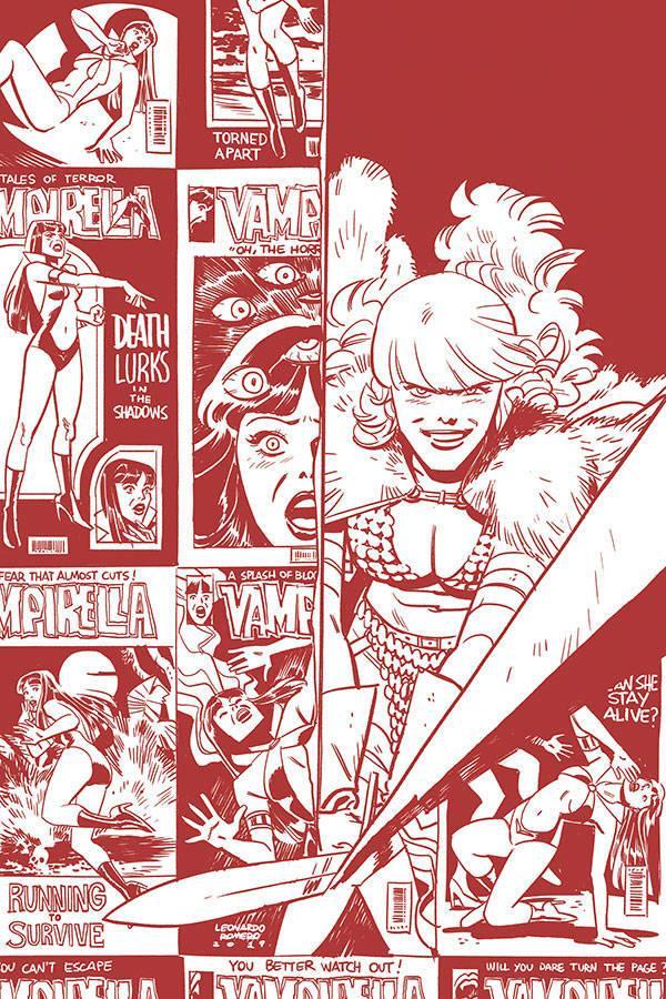 VAMPIRELLA RED SONJA #2 11 COPY ROMERO BELLAIRE B&W TINT VIR