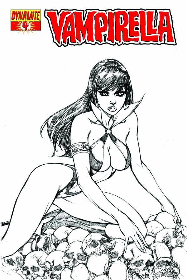 VAMPIRELLA VOL 4 #4 15 COPY GARZA B&W INCV