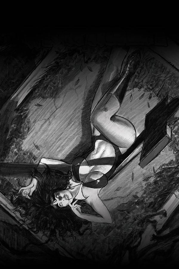 VAMPIRELLA VOL 8 #3 7 COPY DALTON B&W VIRGIN FOC INCV