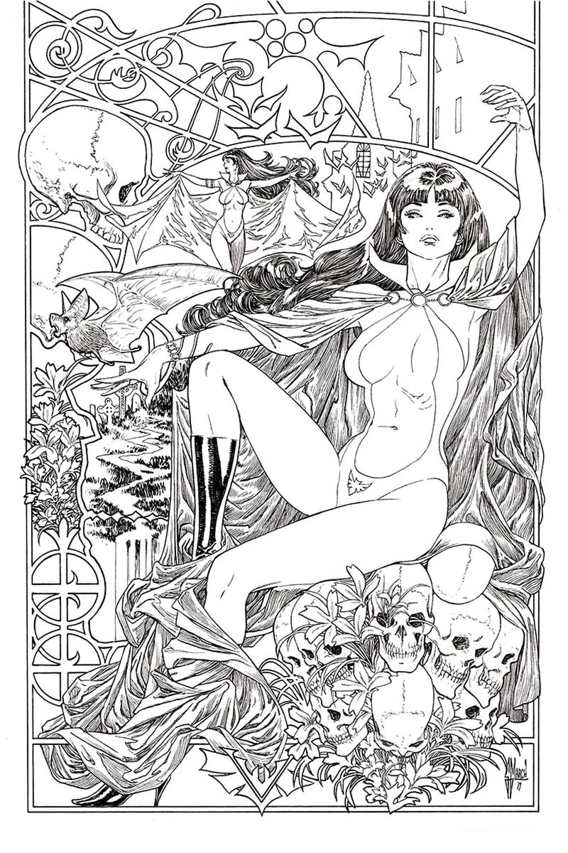 VAMPIRELLA VOL 8 #6 21 COPY MARCH B&W VIRGIN INCV