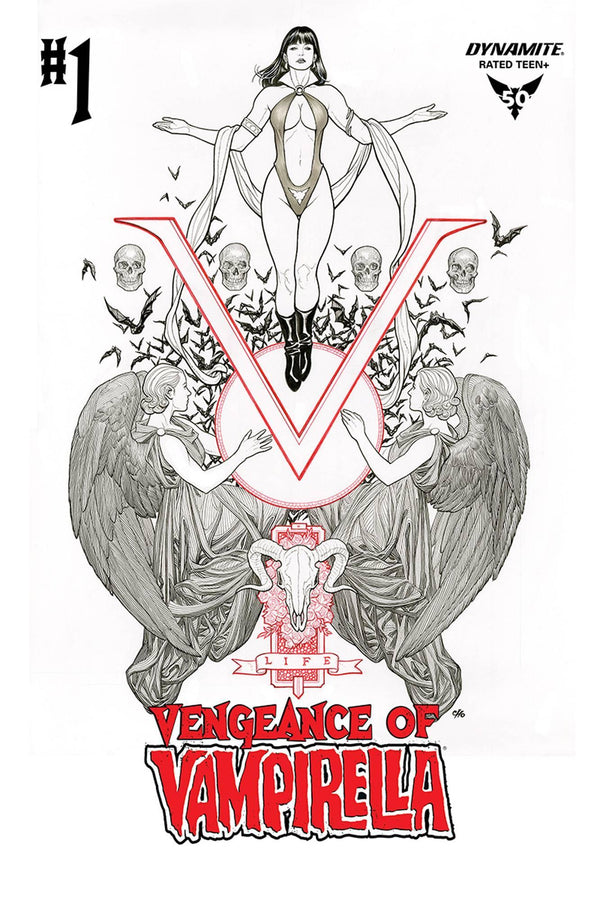 VENGEANCE OF VAMPIRELLA VOL 2 #1 50 COPY CHO B&W INCV