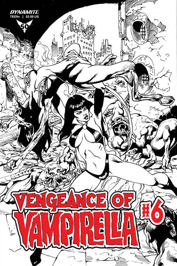 VENGEANCE OF VAMPIRELLA VOL 2 #6 11 COPY CASTRO B&W FOC INCV