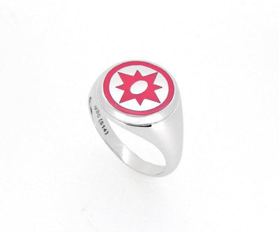 VIOLET LANTERN S/S RING RHODIUM SIZE Z