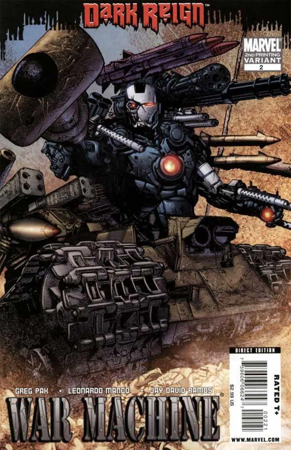 WAR MACHINE VOL 2 #1 2ND PTG MANCO VAR - Kings Comics