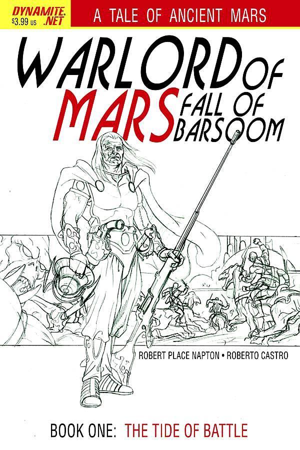 WARLORD OF MARS FALL OF BARSOOM #1 15 COPY JUSKO B&W INCV - Kings Comics
