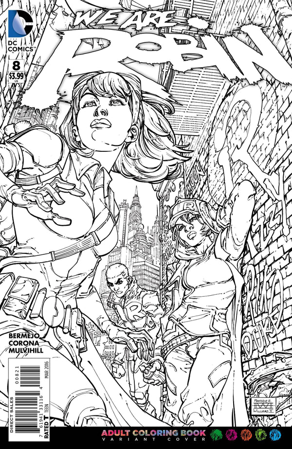 WE ARE ROBIN #8 ADULT COLORING BOOK VAR ED