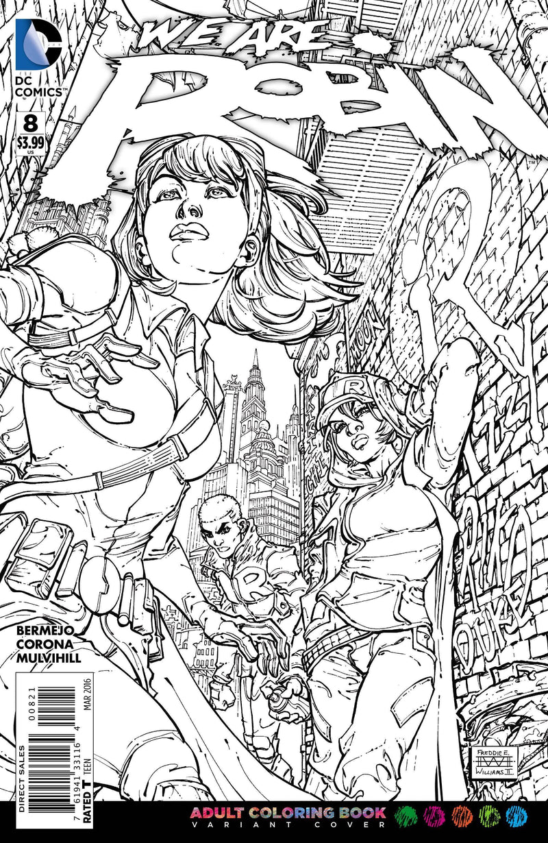 WE ARE ROBIN #8 ADULT COLORING BOOK VAR ED