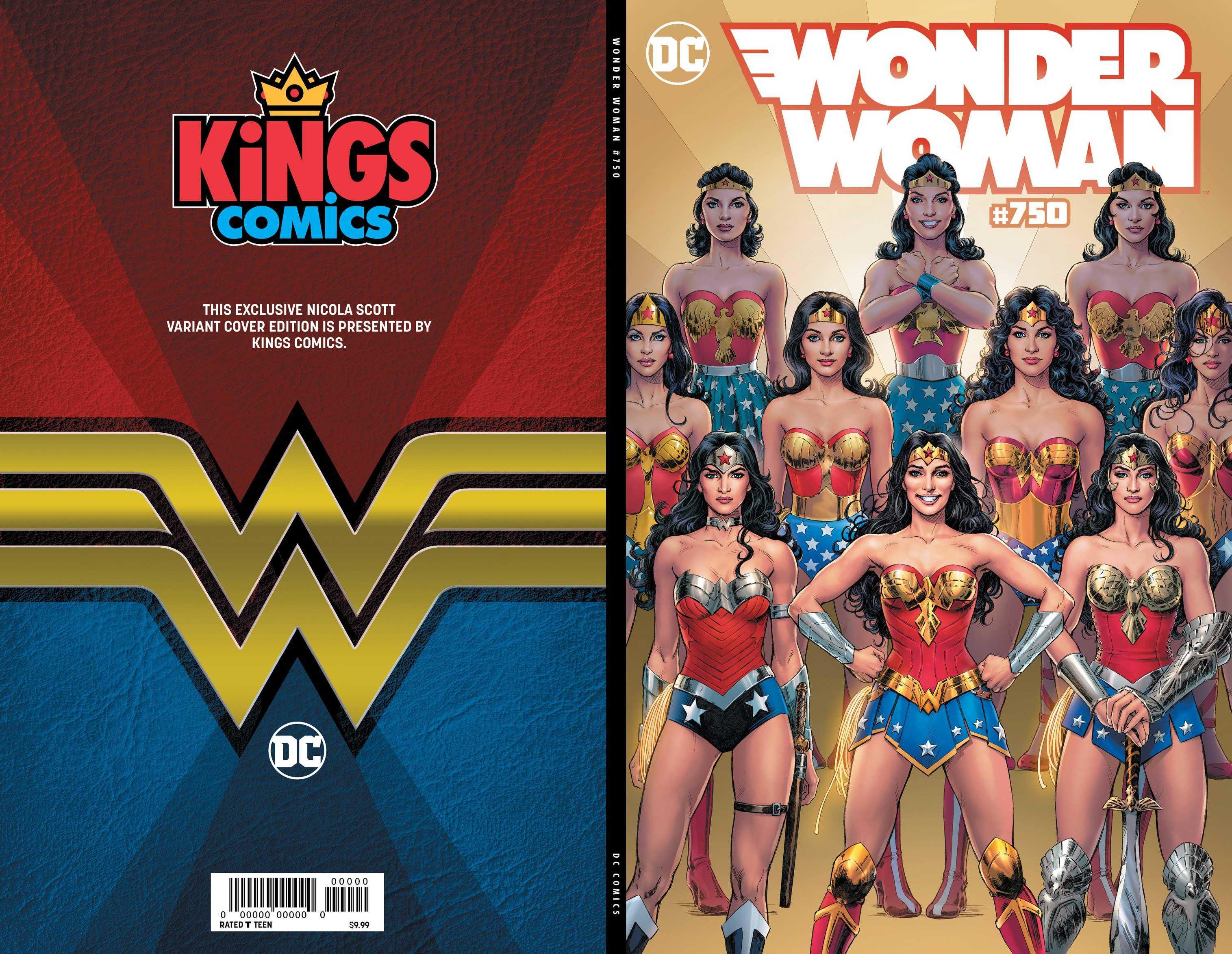 WONDER WOMAN VOL 5 #750 EXCLUSIVE KINGS COMICS NICOLA SCOTT VAR ED - Kings Comics