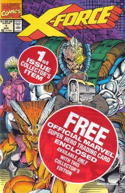 X-FORCE (1991) #1 - POLYBAGGED WITH SUNSPOT/GIDEON TRADING CARD