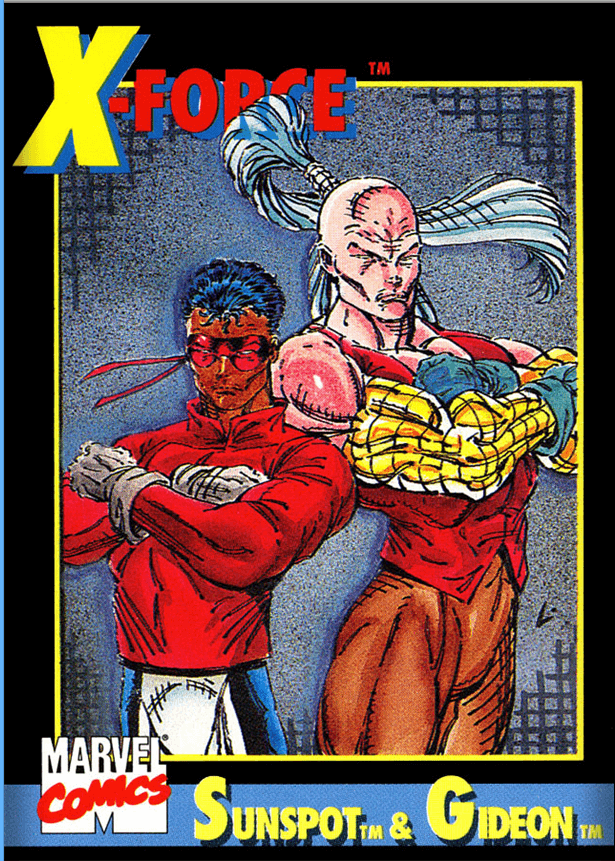 X-FORCE (1991) #1 - POLYBAGGED WITH SUNSPOT/GIDEON TRADING CARD