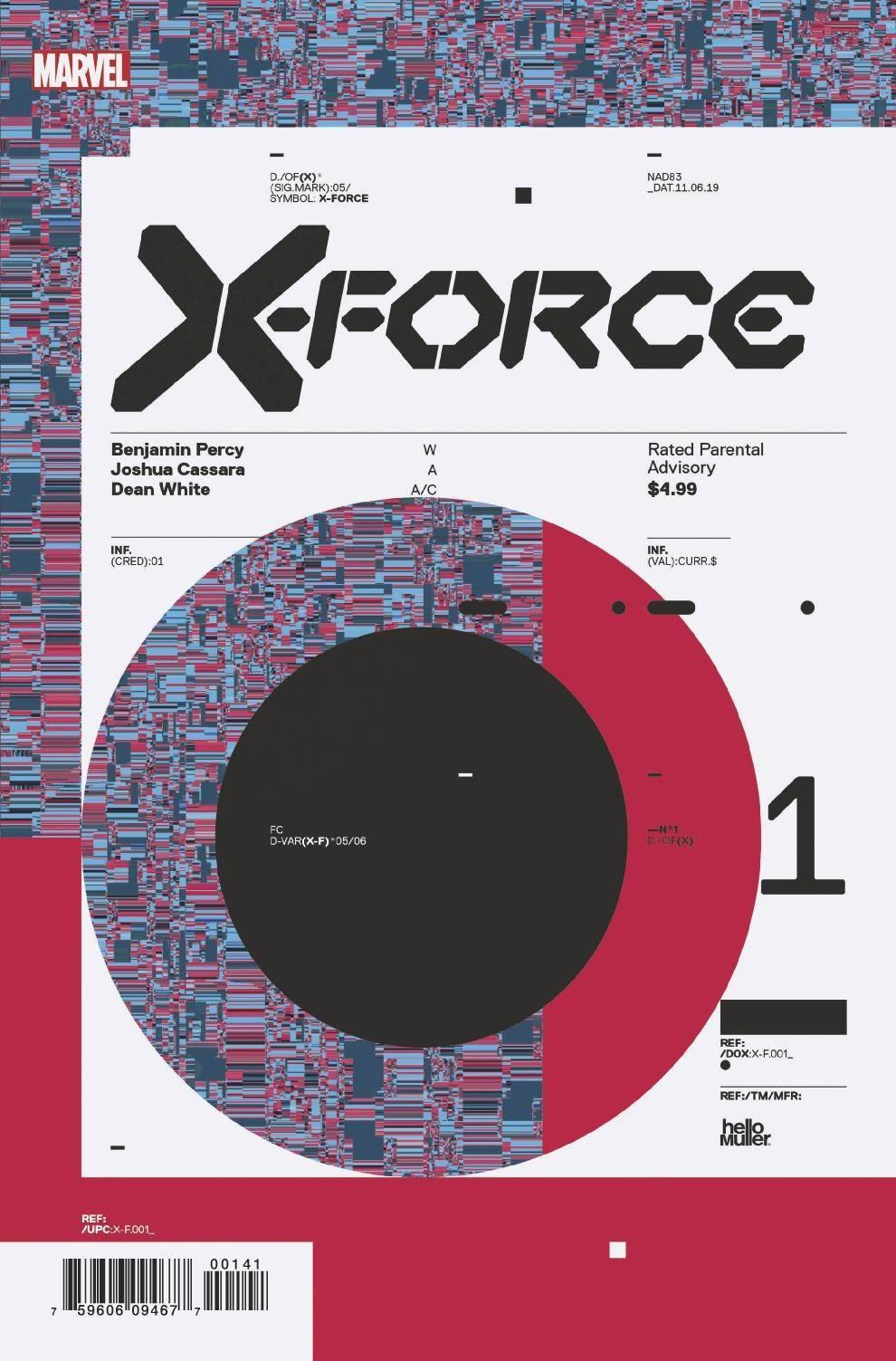 X-FORCE VOL 6 (2019) #1 MULLER DESIGN VAR DX - Kings Comics