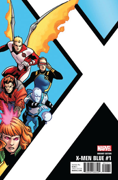 X-MEN BLUE (2017) #1 KIRK CORNER BOX VAR