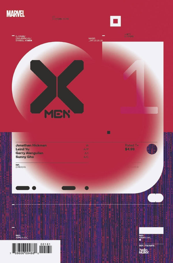 X-MEN VOL 5 (2019) #1 MULLER DESIGN VAR DX